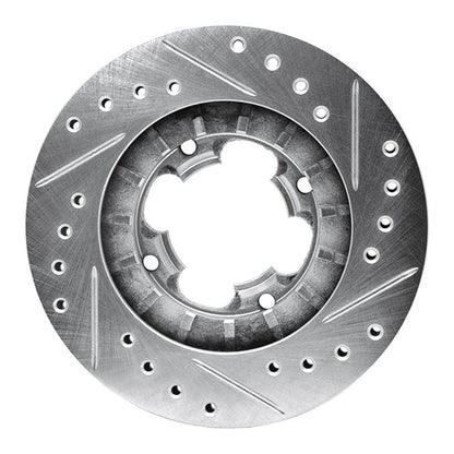 R1 Concepts 87 - 94 Subaru Justy Front Left Drilled & Slotted Silver Brake Rotor | rncEDZ - 13002L - JDMuscleSPK984435