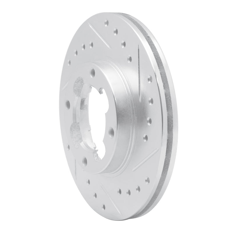 R1 Concepts 87 - 94 Subaru Justy Front Right Drilled & Slotted Silver Brake Rotor | rncEDZ - 13002R - JDMuscleSPK984436
