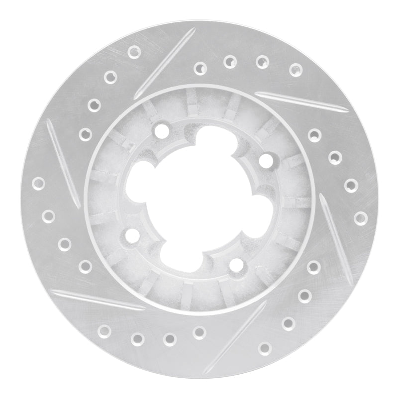 R1 Concepts 87 - 94 Subaru Justy Front Right Drilled & Slotted Silver Brake Rotor | rncEDZ - 13002R - JDMuscleSPK984436