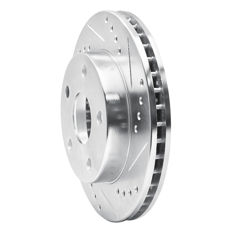 R1 Concepts 91 - 94 Toyota Previa Front Right Drilled & Slotted Silver Brake Rotor | rncEDZ - 76108R - JDMuscleSPK987614