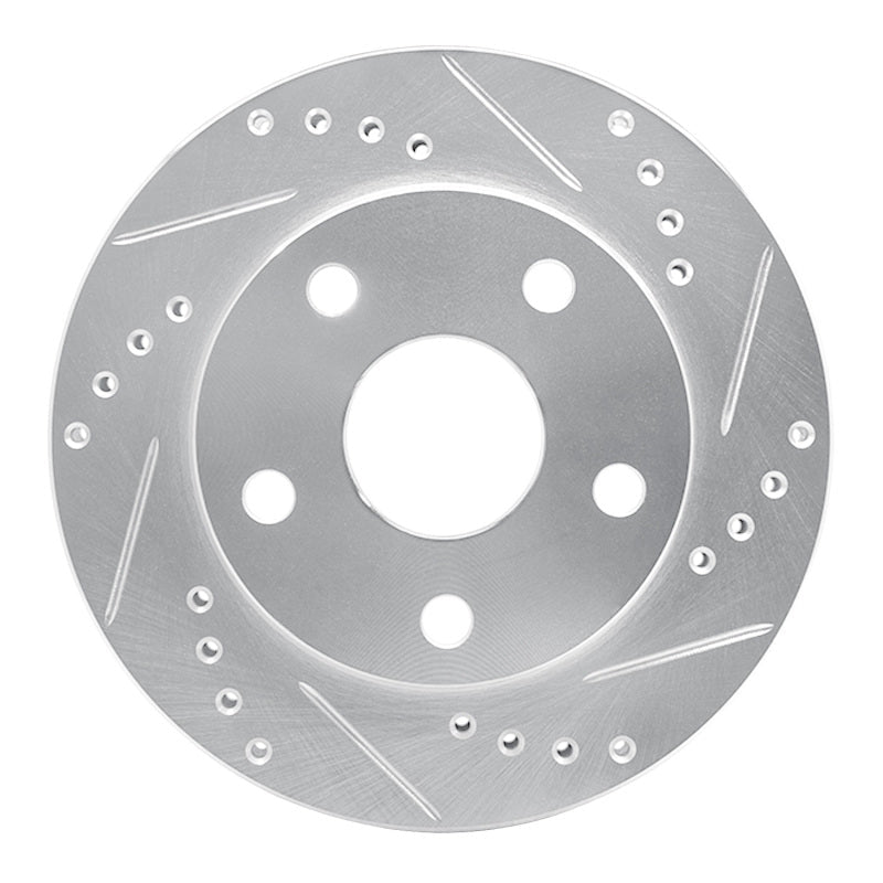 R1 Concepts 91 - 94 Toyota Previa Front Right Drilled & Slotted Silver Brake Rotor | rncEDZ - 76108R - JDMuscleSPK987614