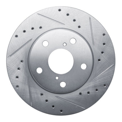 R1 Concepts 92 - 95 Toyota MR2 Front Right Drilled & Slotted Silver Brake Rotor | rncEDZ - 76057R - JDMuscleSPK987540