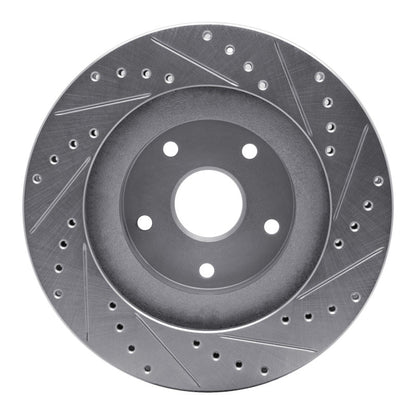 R1 Concepts 92 - 97 Subaru SVX Front Left Drilled & Slotted Silver Brake Rotor - Part Number RNCEDZ - 13011L | rncEDZ - 13011L - JDMuscleSPK984445