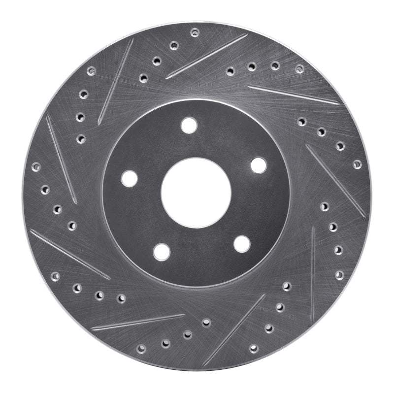 R1 Concepts 92 - 97 Subaru SVX Front Left Drilled & Slotted Silver Brake Rotor - Part Number RNCEDZ - 13011L | rncEDZ - 13011L - JDMuscleSPK984445