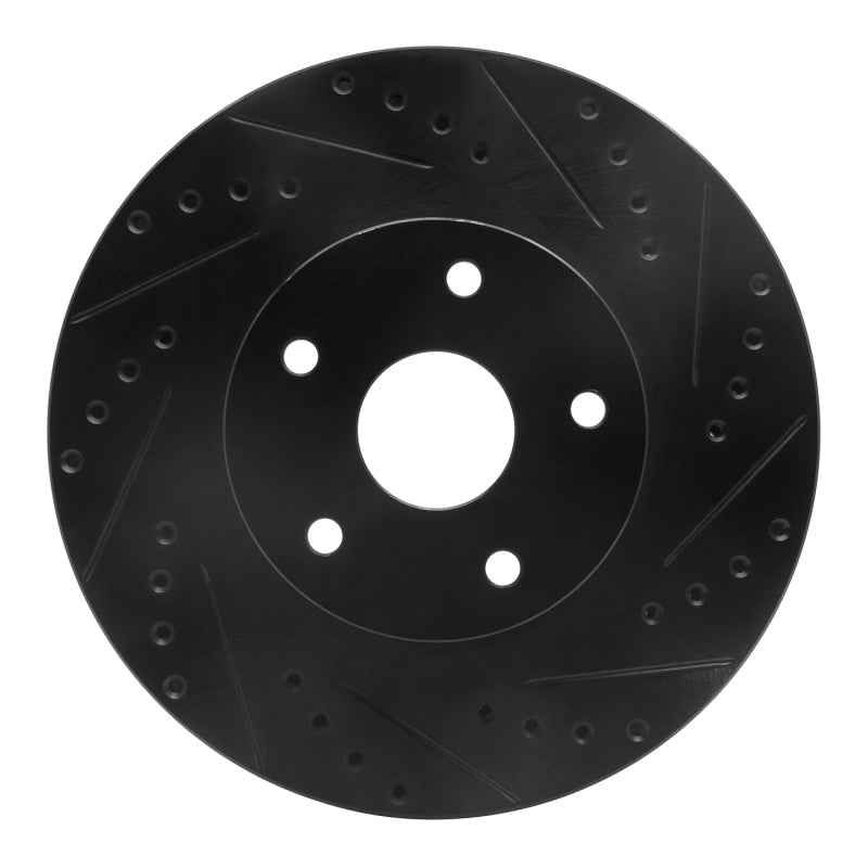 R1 Concepts 92 - 97 Subaru SVX Front Right Drilled & Slotted Black Brake Rotor - Part Number RNC.ECB - 13011R | rncECB - 13011R - JDMuscleSPK973611