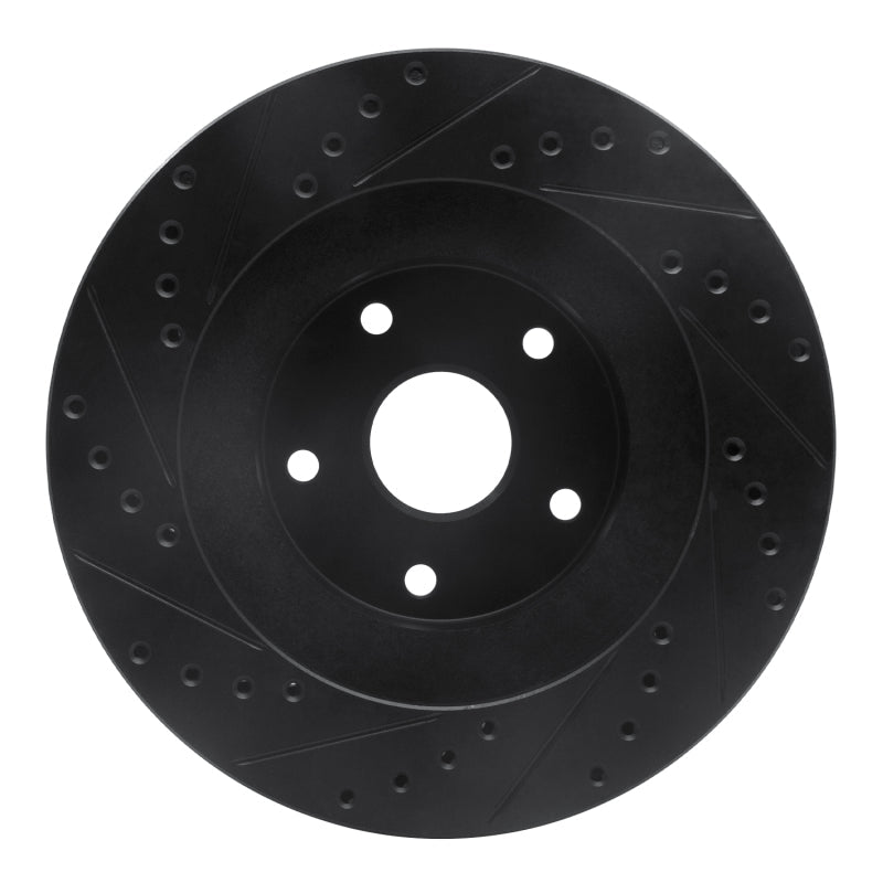 R1 Concepts 92 - 97 Subaru SVX Front Right Drilled & Slotted Black Brake Rotor - Part Number RNC.ECB - 13011R | rncECB - 13011R - JDMuscleSPK973611