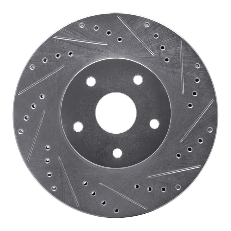 R1 Concepts 92 - 97 Subaru SVX Front Right Drilled & Slotted Silver Brake Rotor | rncEDZ - 13011R - JDMuscleSPK984446