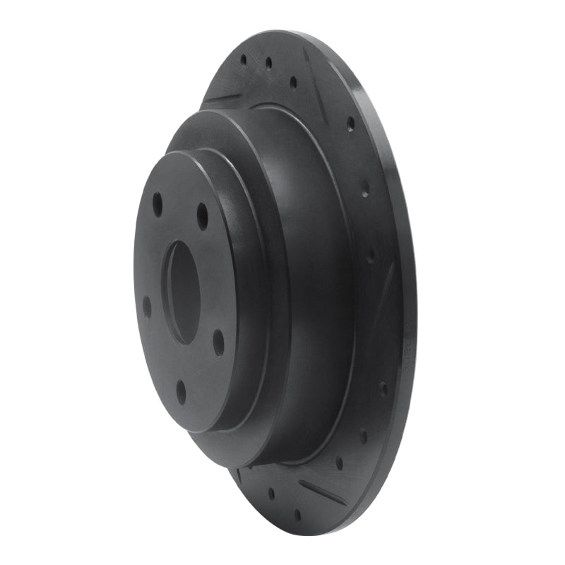 R1 Concepts 92 - 97 Subaru SVX Rear Right Drilled & Slotted Brake Rotor - Black Finish | rncECB - 13012R - JDMuscleSPK973613