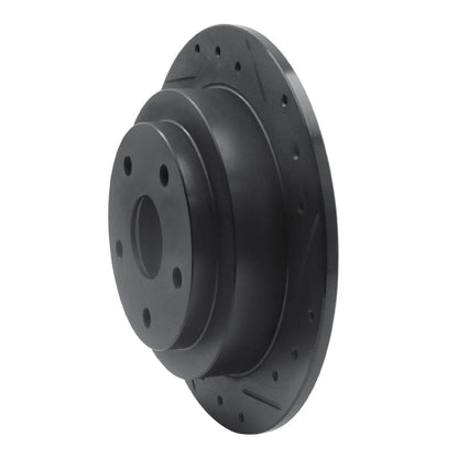 R1 Concepts 92 - 97 Subaru SVX Rear Right Drilled & Slotted Brake Rotor - Black Finish | rncECB - 13012R - JDMuscleSPK973613