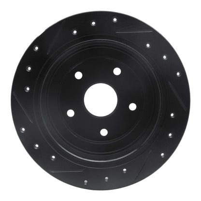 R1 Concepts 92 - 97 Subaru SVX Rear Right Drilled & Slotted Brake Rotor - Black Finish | rncECB - 13012R - JDMuscleSPK973613
