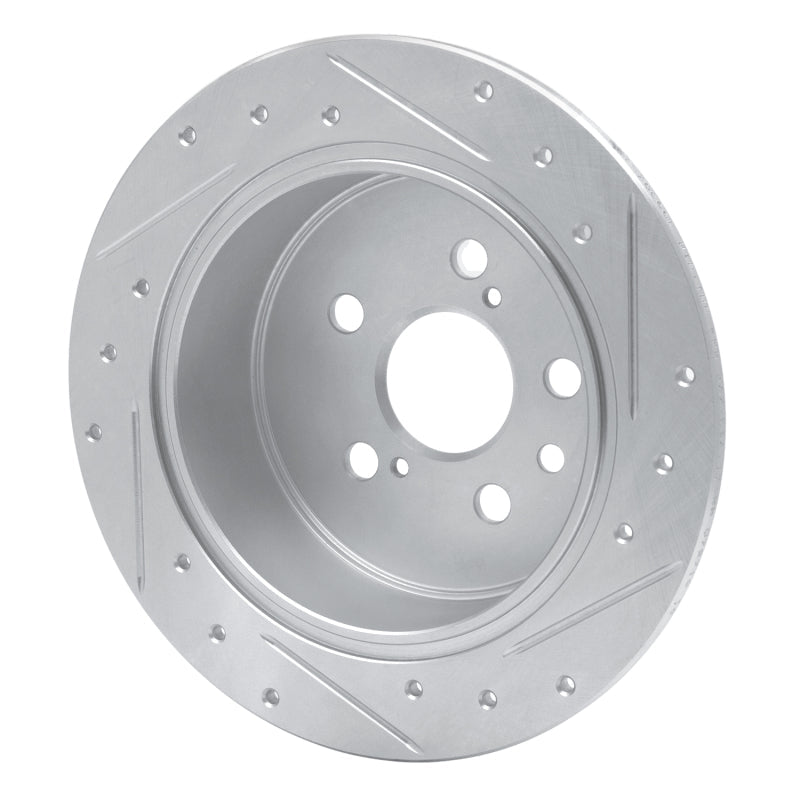 R1 Concepts 96 - 99 Toyota Celica Rear Left Drilled & Slotted Silver Brake Rotor | rncEDZ - 76066L - JDMuscleSPK987555