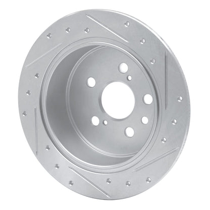 R1 Concepts 96 - 99 Toyota Celica Rear Left Drilled & Slotted Silver Brake Rotor | rncEDZ - 76066L - JDMuscleSPK987555