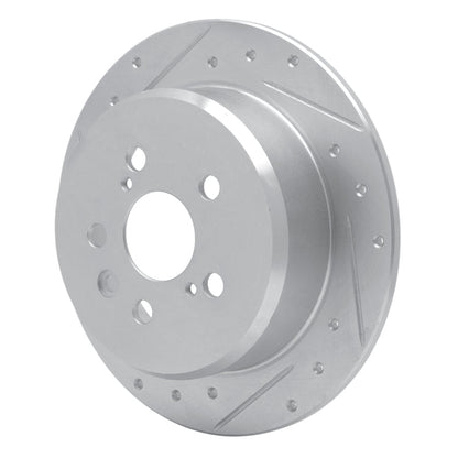 R1 Concepts 96 - 99 Toyota Celica Rear Left Drilled & Slotted Silver Brake Rotor | rncEDZ - 76066L - JDMuscleSPK987555