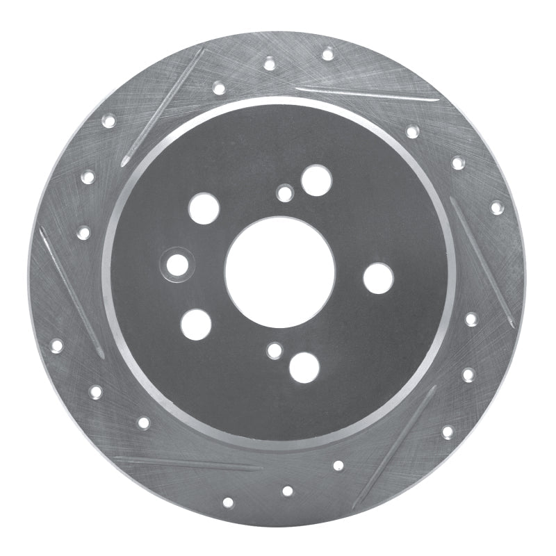 R1 Concepts 96 - 99 Toyota Celica Rear Left Drilled & Slotted Silver Brake Rotor | rncEDZ - 76066L - JDMuscleSPK987555