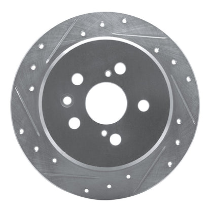 R1 Concepts 96 - 99 Toyota Celica Rear Left Drilled & Slotted Silver Brake Rotor | rncEDZ - 76066L - JDMuscleSPK987555