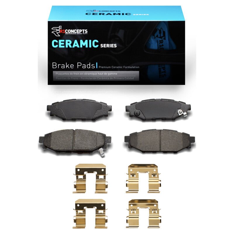 R1 Concepts Ceramic Brake Pads and Hardware Kit for 2005 - 2023 Subaru BRZ Rear - Part No. RNC2310 - 1114 - 01 | rnc2310 - 1114 - 01 - JDMuscleSPK935844