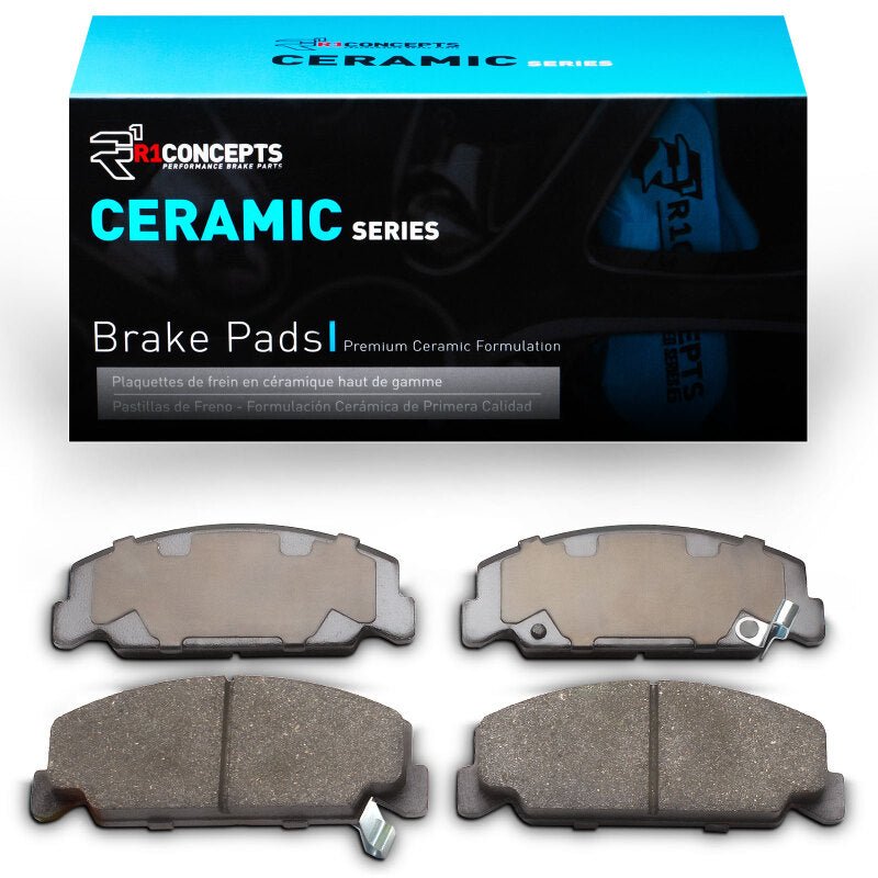 R1 Concepts Ceramic Brake Pads for 1984 - 2000 Honda CRX Front - Quiet and Durable Stopping Power | rnc2310 - 0273 - 00 - JDMuscleSPK941521