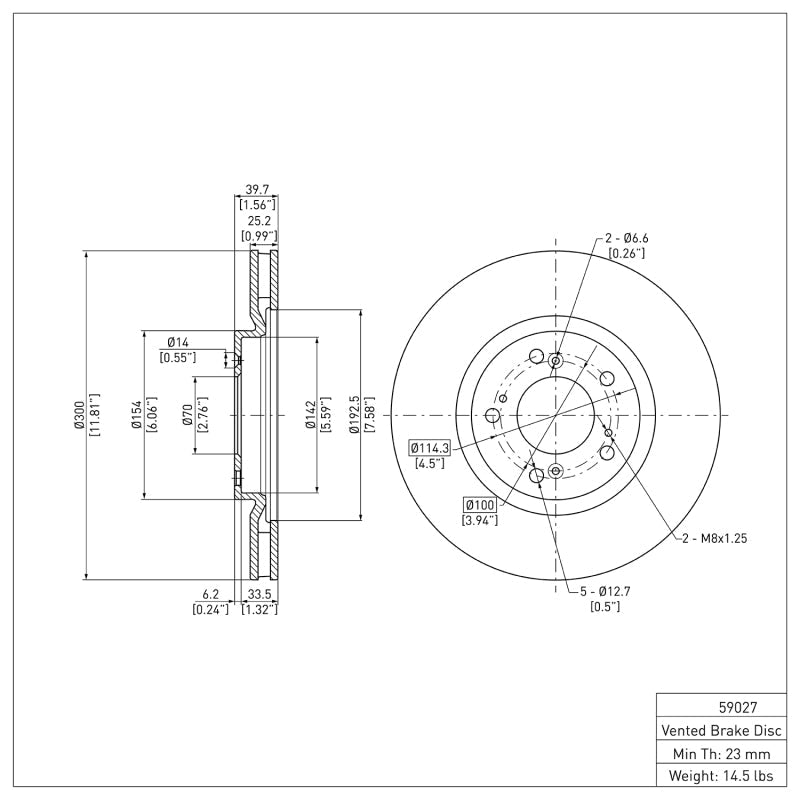 R1 Concepts Front Brake Rotor for Honda S2000 (2000 - 2009) - Part RNCERE - 59027 | rncERE - 59027 - JDMuscleSPK978339