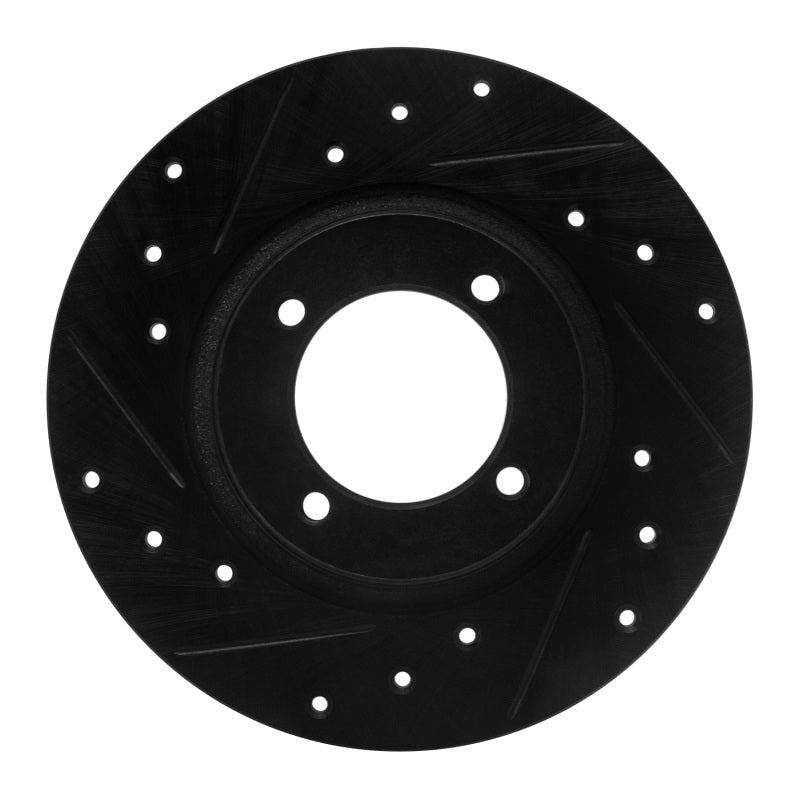 R1 Concepts Front Left Drilled & Slotted Black Brake Rotor for 1975 - 1979 Toyota Corolla (US/Canada) – Part RNC - ECB - 76001L | rncECB - 76001L - JDMuscleSPK983633