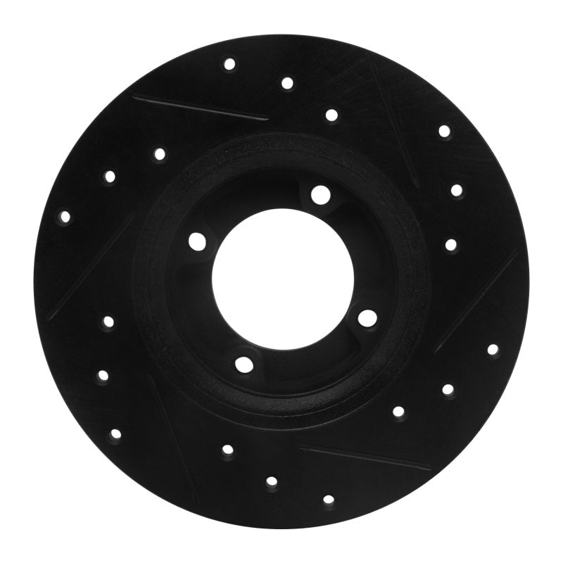 R1 Concepts Front Left Drilled & Slotted Black Brake Rotor for 1975 - 1979 Toyota Corolla (US/Canada) – Part RNC - ECB - 76001L | rncECB - 76001L - JDMuscleSPK983633