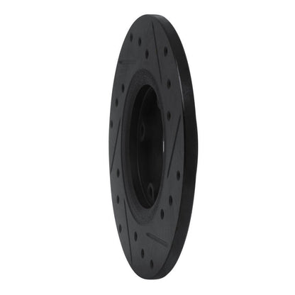 R1 Concepts Front Left Drilled & Slotted Black Brake Rotor for 1975 - 1979 Toyota Corolla (US/Canada) – Part RNC - ECB - 76001L | rncECB - 76001L - JDMuscleSPK983633