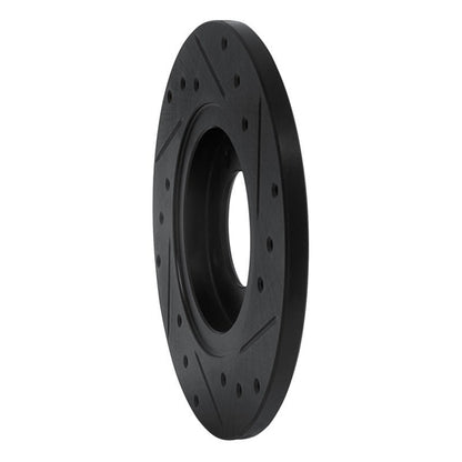 R1 Concepts Front Left Drilled & Slotted Black Brake Rotor for 1980 - 1983 Toyota Corolla (US/Canada) – Part Number RNC - ECB - 76006L | rncECB - 76006L - JDMuscleSPK983643