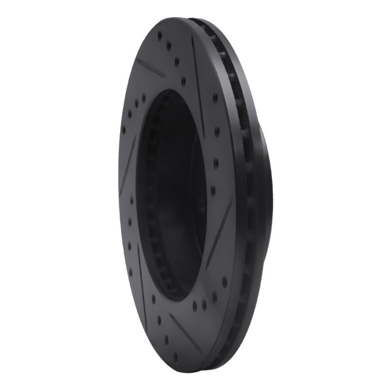 R1 Concepts Front Left Drilled & Slotted Black Brake Rotor for 1988 - 1991 Honda Prelude – Part Number RNC - ECB - 59015L | rncECB - 59015L - JDMuscleSPK975887
