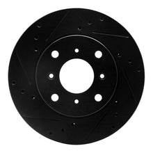 R1 Concepts Front Left Drilled & Slotted Black Brake Rotor for 1992 - 1996 Honda Prelude | rncECB - 59021L - JDMuscleSPK975899