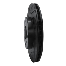 R1 Concepts Front Left Drilled & Slotted Black Brake Rotor for 1992 - 1996 Honda Prelude | rncECB - 59022L - JDMuscleSPK975901