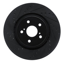 R1 Concepts Front Left Drilled & Slotted Black Brake Rotor for Toyota Sienna 2021 - 2025 | rncECB - 76160L - JDMuscleSPK983755