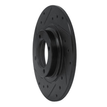 R1 Concepts Front Left Drilled & Slotted Black Brake Rotor for Toyota Starlet 1981 - 1984 | rncECB - 76004L - JDMuscleSPK983639