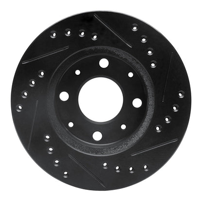R1 Concepts Front Left Drilled & Slotted Brake Rotor for 1982 - 1983 Honda Accord Hatchback | rncECB - 59004L - JDMuscleSPK983069
