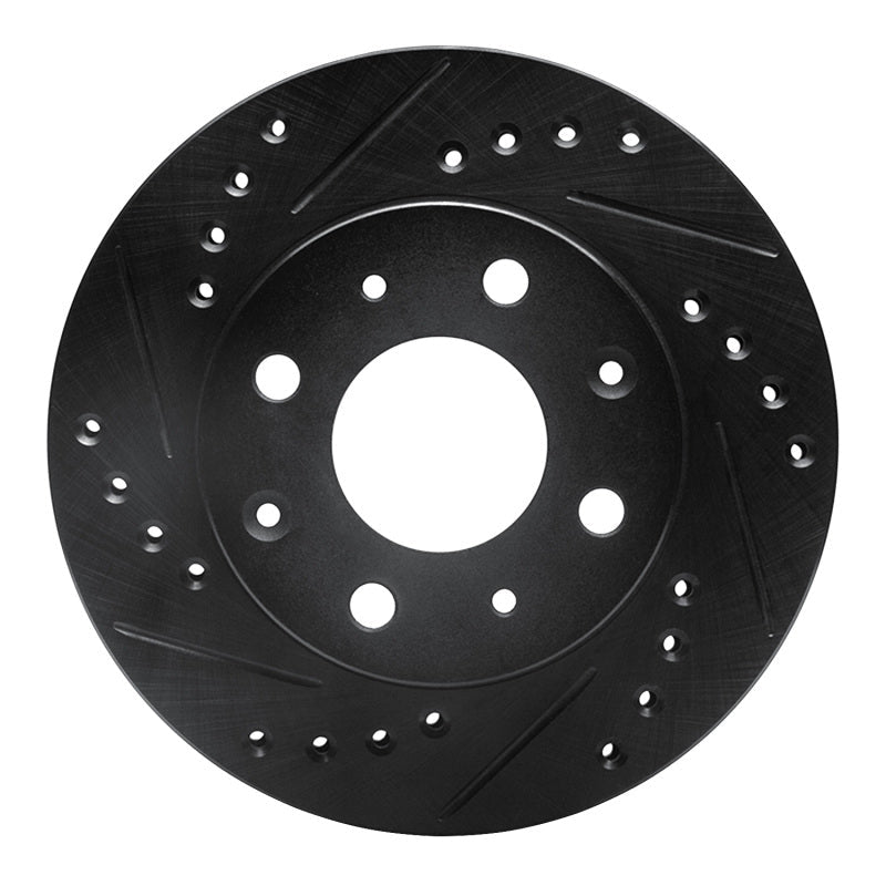 R1 Concepts Front Left Drilled & Slotted Brake Rotor for 1982 - 1983 Honda Accord Hatchback | rncECB - 59004L - JDMuscleSPK983069