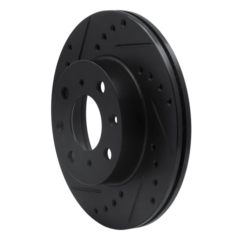 R1 Concepts Front Left Drilled & Slotted Brake Rotor for 1984 - 1990 Honda Accord Hatchback | rncECB - 59011L - JDMuscleSPK975879