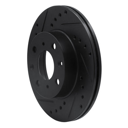 R1 Concepts Front Left Drilled & Slotted Brake Rotor for 1984 - 1990 Honda Accord Hatchback | rncECB - 59011L - JDMuscleSPK975879