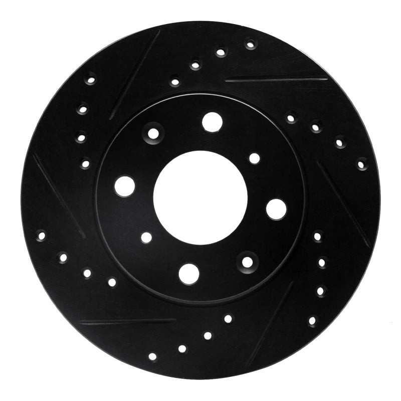 R1 Concepts Front Left Drilled & Slotted Brake Rotor for 1984 - 1990 Honda Accord Hatchback | rncECB - 59011L - JDMuscleSPK975879