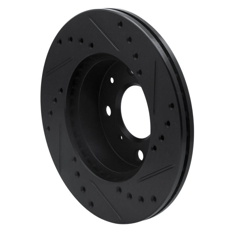R1 Concepts Front Left Drilled & Slotted Brake Rotor for 1984 - 1990 Honda Accord Hatchback | rncECB - 59011L - JDMuscleSPK975879
