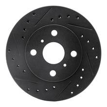 R1 Concepts Front Left Drilled & Slotted Brake Rotor for 1986 - 1989 Toyota Celica - Black Finish | rncECB - 76026L - JDMuscleSPK983675