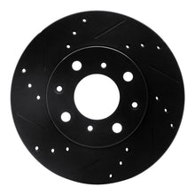 R1 Concepts Front Left Drilled & Slotted Brake Rotor for Honda Civic Wagon 1990 - 2000 – Black Finish | rncECB - 59018L - JDMuscleSPK975893