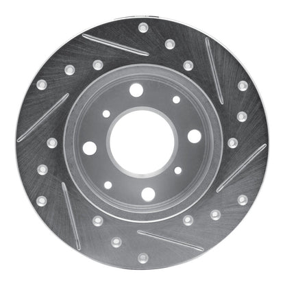 R1 Concepts Front Left Drilled & Slotted Silver Brake Rotor for 1979 - 1983 Honda Civic Sedan | rncEDZ - 59008L - JDMuscleSPK986433