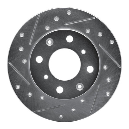 R1 Concepts Front Left Drilled & Slotted Silver Brake Rotor for 1979 - 1983 Honda Civic Sedan | rncEDZ - 59008L - JDMuscleSPK986433