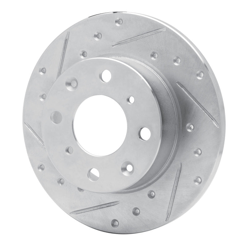 R1 Concepts Front Left Drilled & Slotted Silver Brake Rotor for 1979 - 1983 Honda Civic Sedan | rncEDZ - 59008L - JDMuscleSPK986433