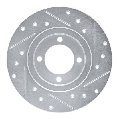 R1 Concepts Front Left Drilled & Slotted Silver Brake Rotor for 1980 - 1983 Toyota Corolla (US/Canada) | rncEDZ - 76006L - JDMuscleSPK987463