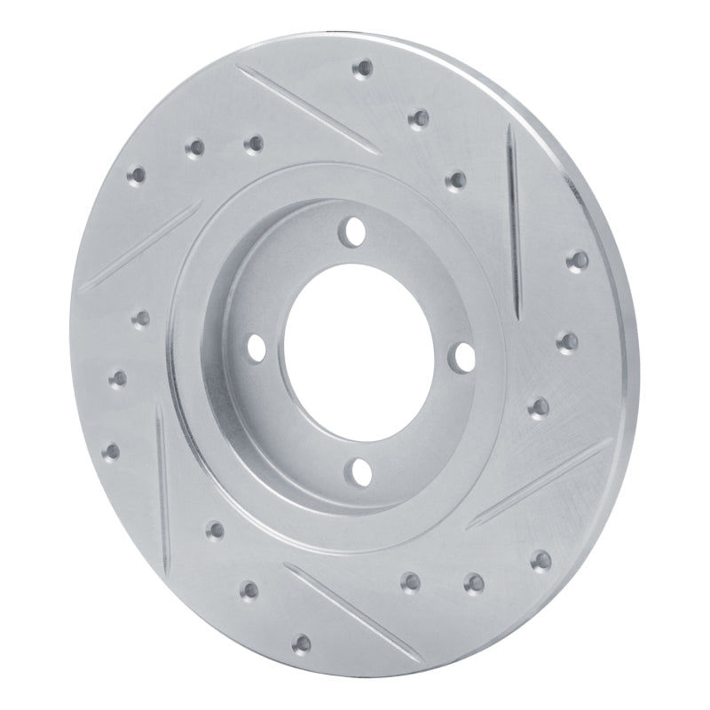 R1 Concepts Front Left Drilled & Slotted Silver Brake Rotor for 1980 - 1983 Toyota Corolla (US/Canada) | rncEDZ - 76006L - JDMuscleSPK987463