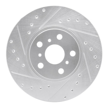 R1 Concepts Front Left Drilled & Slotted Silver Brake Rotor for 1990 - 1993 Toyota Celica | rncEDZ - 76045L - JDMuscleSPK987529