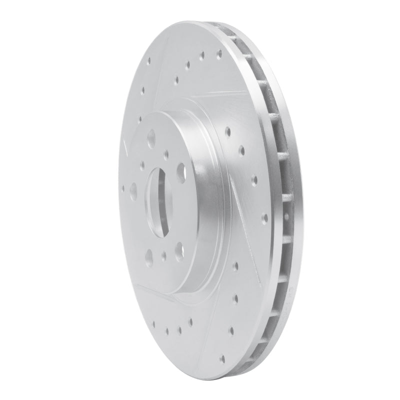 R1 Concepts Front Left Drilled & Slotted Silver Brake Rotor for 1990 - 1993 Toyota Celica | rncEDZ - 76045L - JDMuscleSPK987529