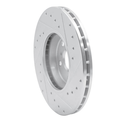 R1 Concepts Front Left Drilled & Slotted Silver Brake Rotor for 1990 - 1993 Toyota Celica | rncEDZ - 76045L - JDMuscleSPK987529