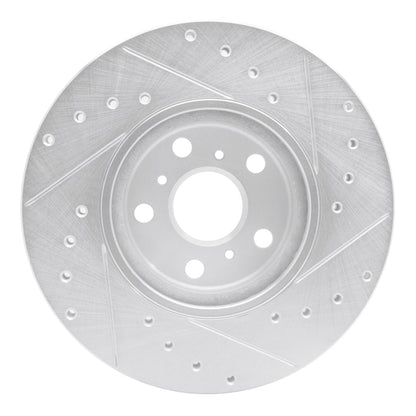 R1 Concepts Front Left Drilled & Slotted Silver Brake Rotor for 1990 - 1993 Toyota Celica | rncEDZ - 76045L - JDMuscleSPK987529