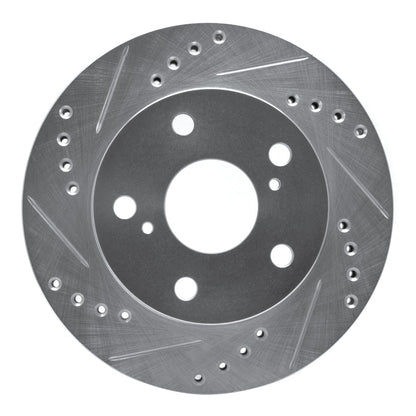 R1 Concepts Front Left Drilled & Slotted Silver Brake Rotor for 1991 - 1994 Toyota Previa | rncEDZ - 76108L - JDMuscleSPK987613