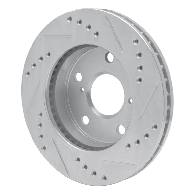 R1 Concepts Front Left Drilled & Slotted Silver Brake Rotor for 1991 - 1994 Toyota Previa | rncEDZ - 76108L - JDMuscleSPK987613
